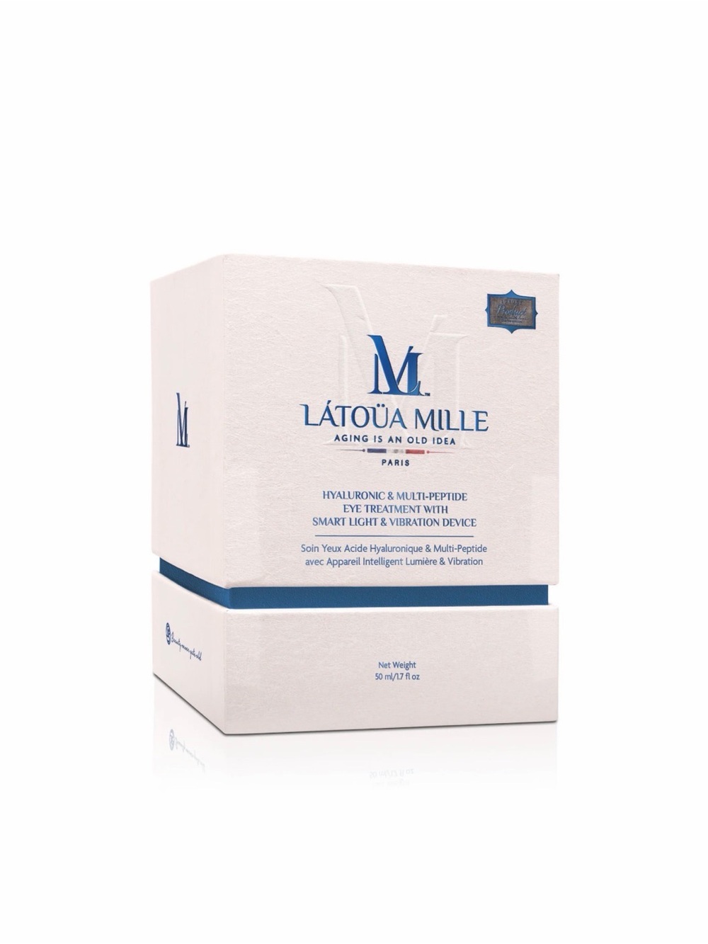 Hyaluronic & Multi-Peptide Eye Treatment - White/Blue